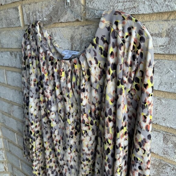 Liz Claiborne Multicolored 3/4 Sleeve Scoop Neck Blouse Women's Size 1X. - Picture 5 of 7